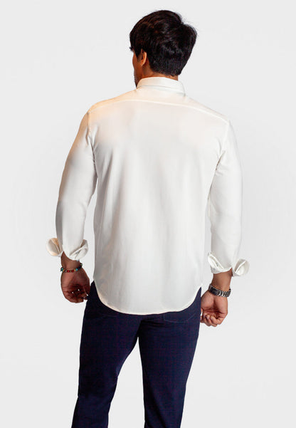 Buki Cinqo 'Single Shot' Long Sleeve Shirt - White