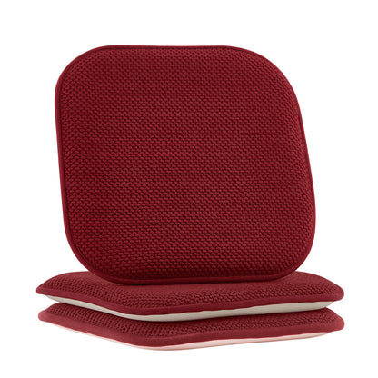 Elegant Comfort 2 Pack Textured Chair Cushion Covers - Skid-Proof Rubber Backing
