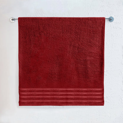 Elegant Comfort 1-Piece Premium Turkish Cotton 4 Lines Stripe Jumbo Towel, 35x 70 inch