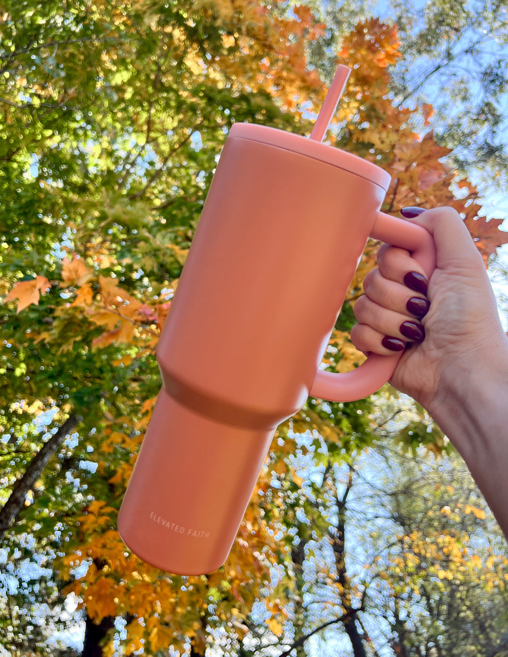 Elevated Faith Burnt Orange 40 oz Ascend Tumbler
