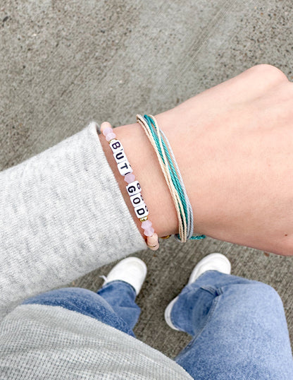 Elevated Faith But God Letter Bracelet