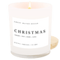 Christmas Soy Candle - White Jar - 11 oz
