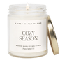 Cozy Season Soy Candle - Clear Jar - 9 oz