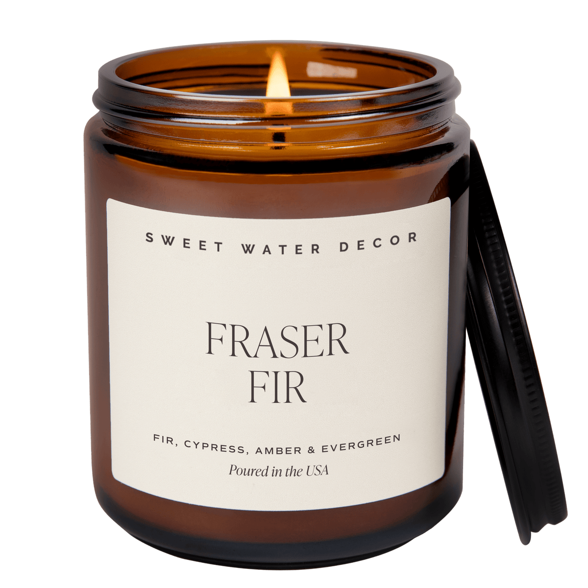 Fraser Fir Soy Candle - Amber Jar - 9 oz