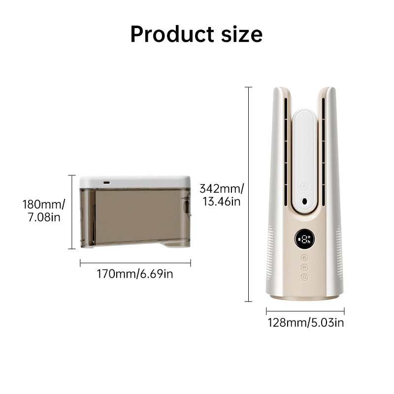 Portable Bladeless Mist Tower Fan
