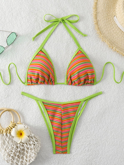 Style Strappy Bikini Set Sexy Beach Swim Suit