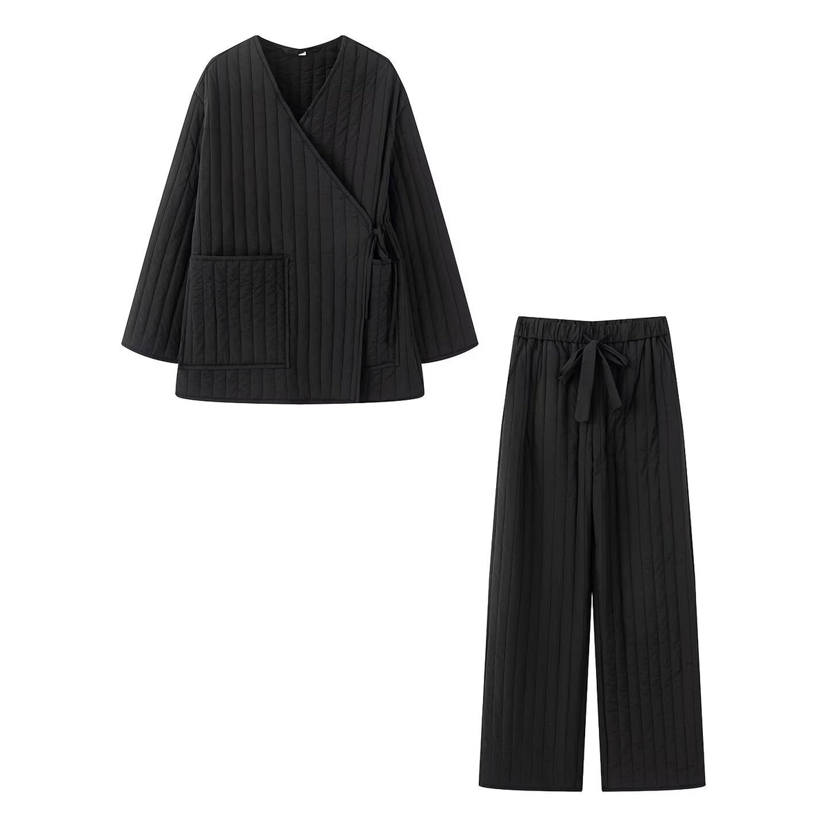 Loose casual cotton suit set
