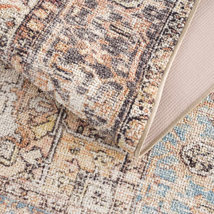 Beck Peach Washable Area Rug - Clearance