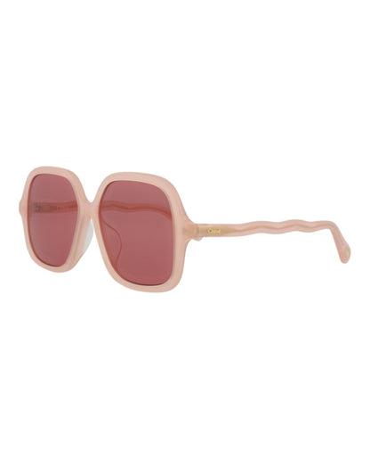 Chloé Square-Frame Acetate Sunglasses