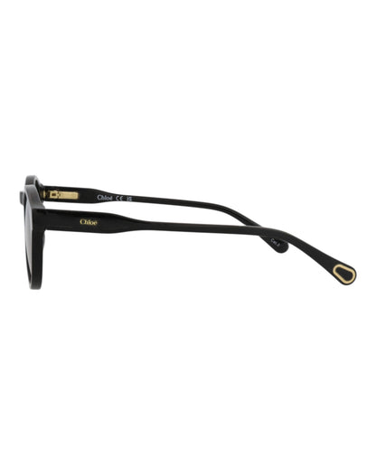 Chloé Round-Frame Recycled Acetate Sunglasses