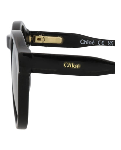Chloé Round-Frame Recycled Acetate Sunglasses