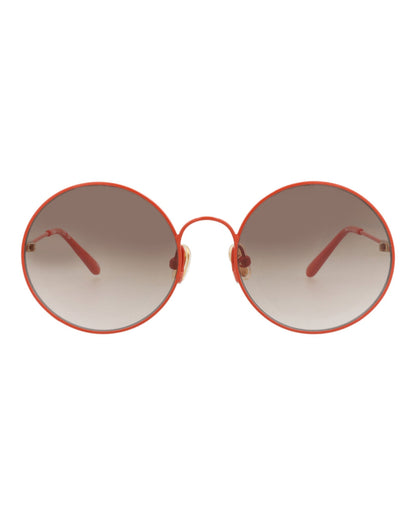 Chloé Round-Frame Metal Sunglasses