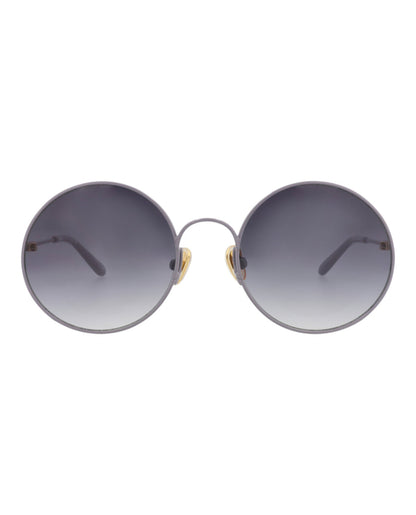 Chloé Round-Frame Metal Sunglasses