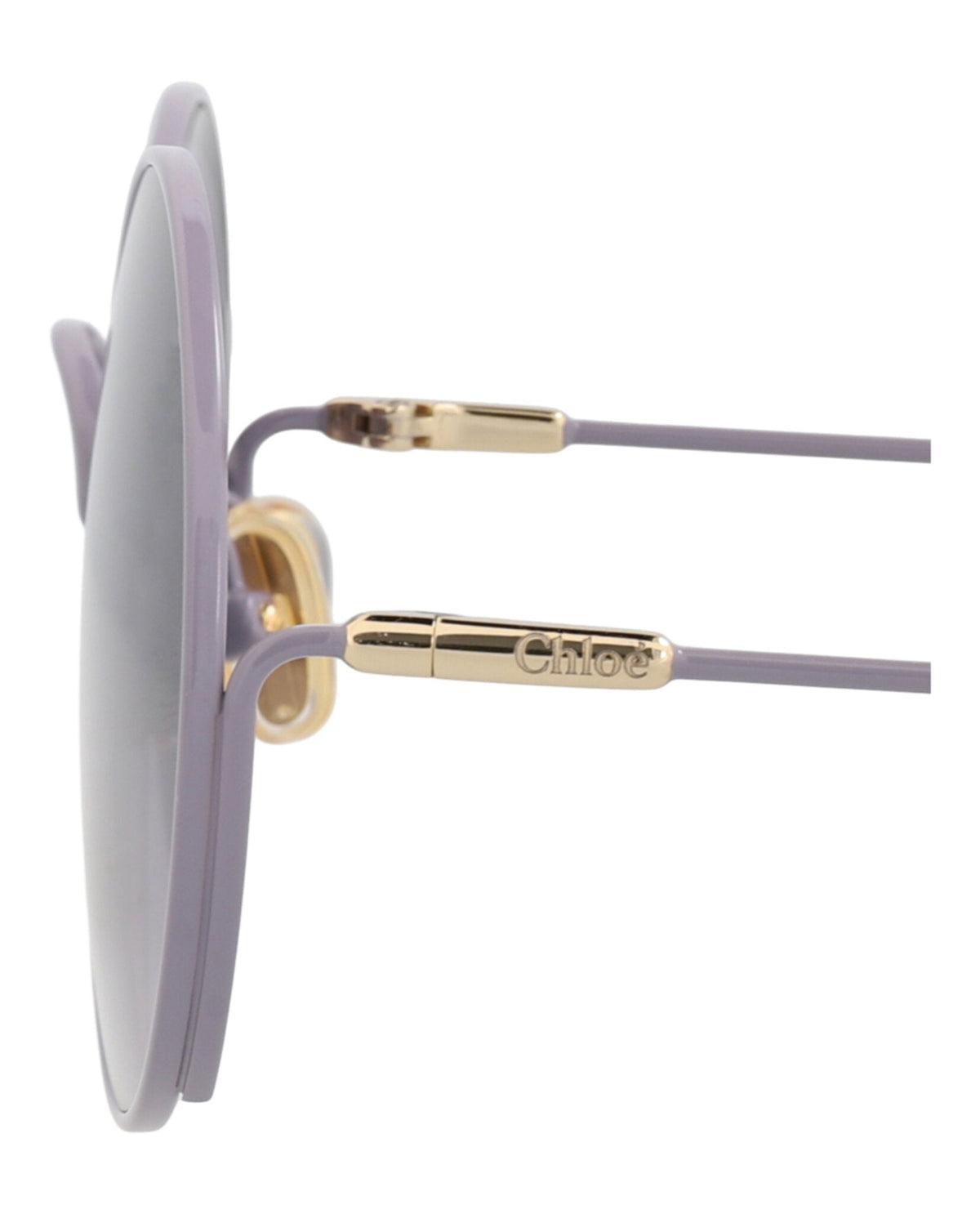 Chloé Round-Frame Metal Sunglasses