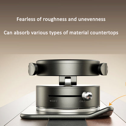 Suction cup type vacuum phone holder with magnetic suction chuck