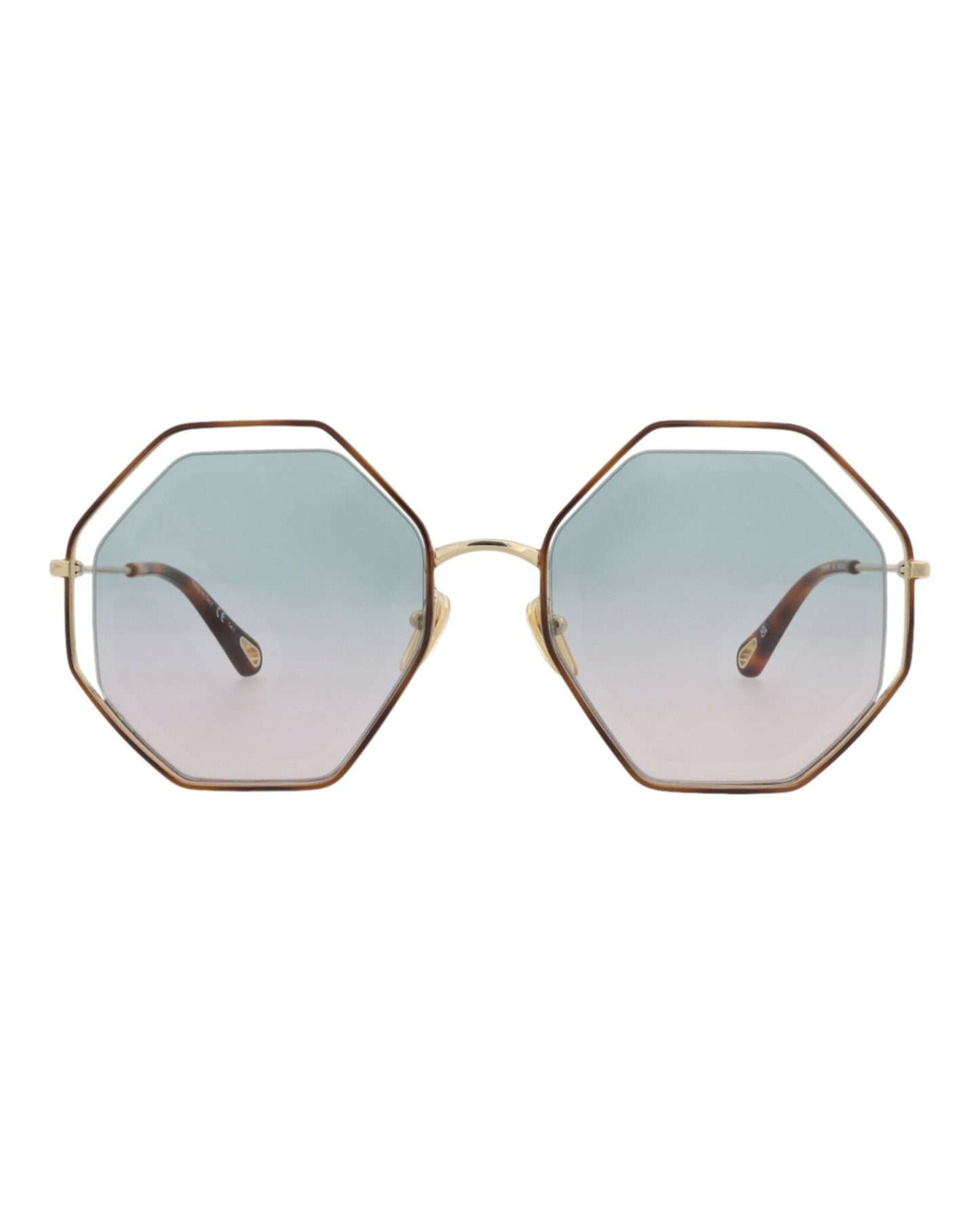 Chloé Square-Frame Metal Sunglasses