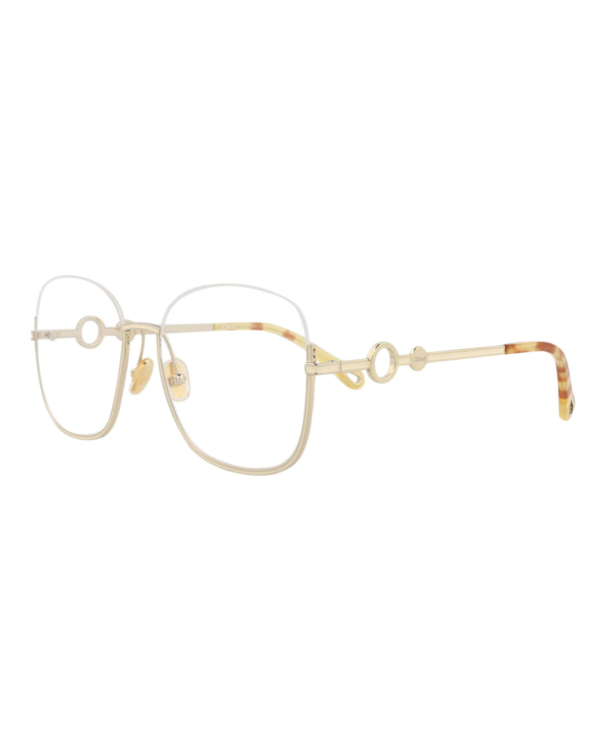 Chloé Square-Frame Metal Optical Frames