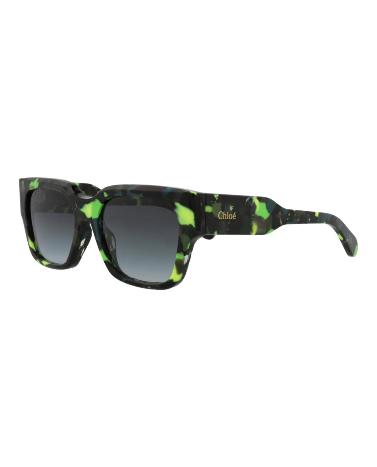 Chloé Square-Frame Recycled Acetate Sunglasses