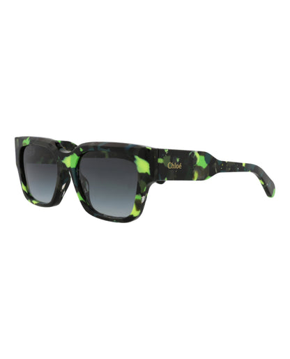 Chloé Square-Frame Recycled Acetate Sunglasses