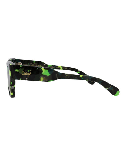 Chloé Square-Frame Recycled Acetate Sunglasses