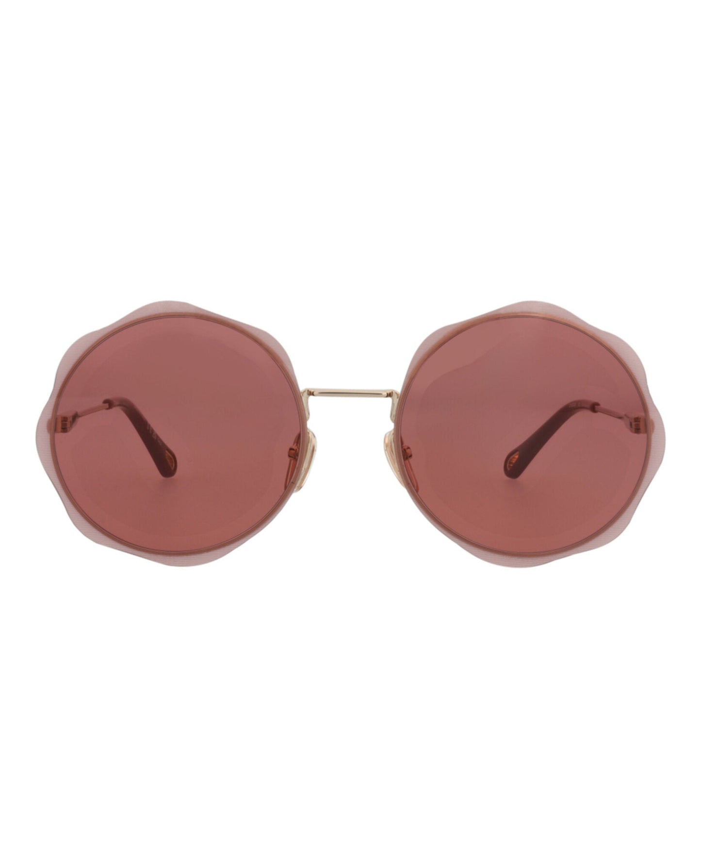Chloé Round-Frame Metal Sunglasses