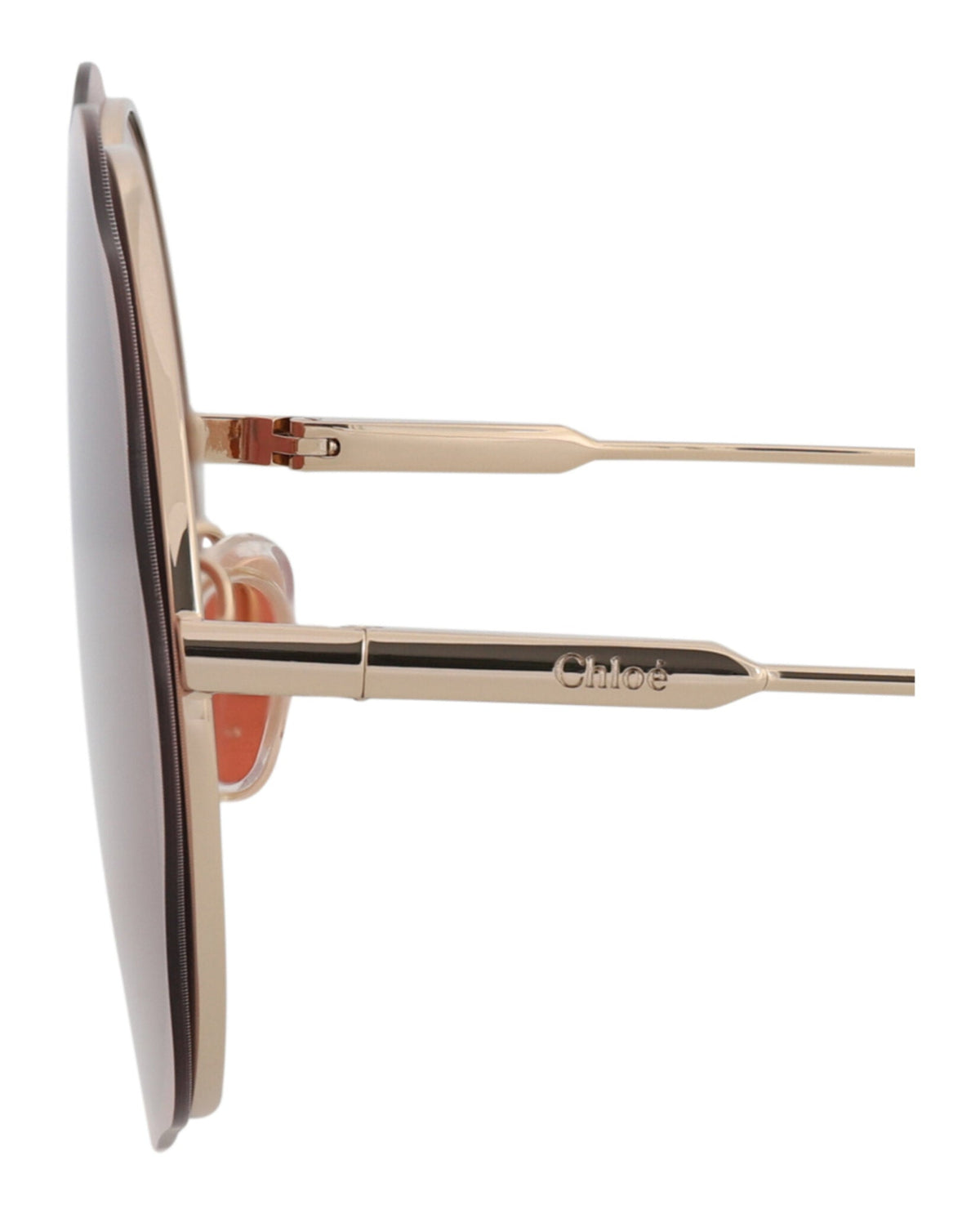 Chloé Round-Frame Metal Sunglasses