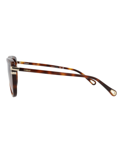 Chloé Square-Frame Recycled Acetate Sunglasses