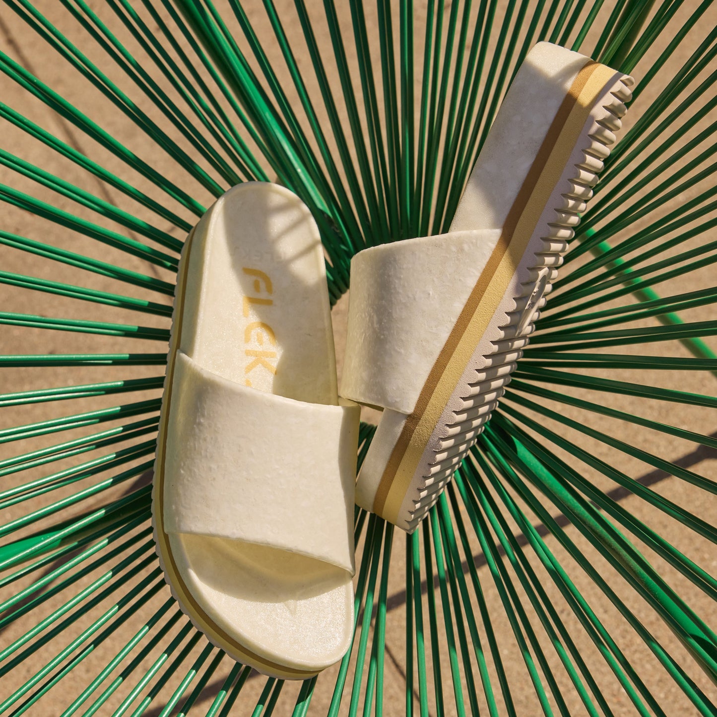 Fleks Unisex East Beach Slide Platform - Chamois