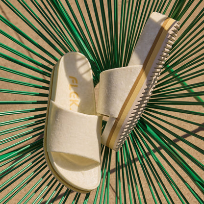 Fleks Unisex East Beach Slide Platform - Chamois