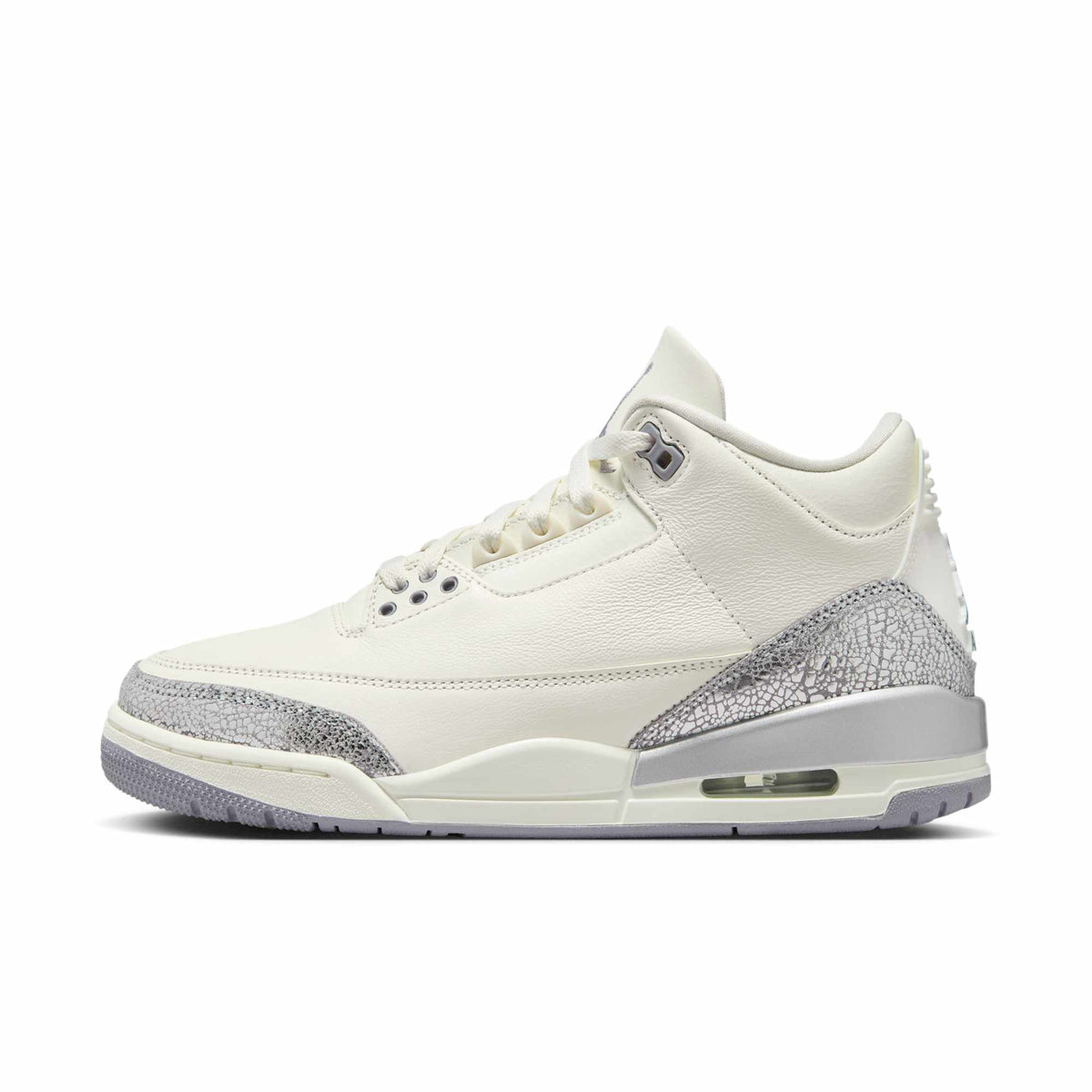 Air Jordan Women's Retro 3 'Sail Cement Grey ' Sneakers