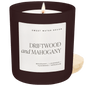 Driftwood and Mahogany Soy Candle - Brown Matte Jar - 15 oz