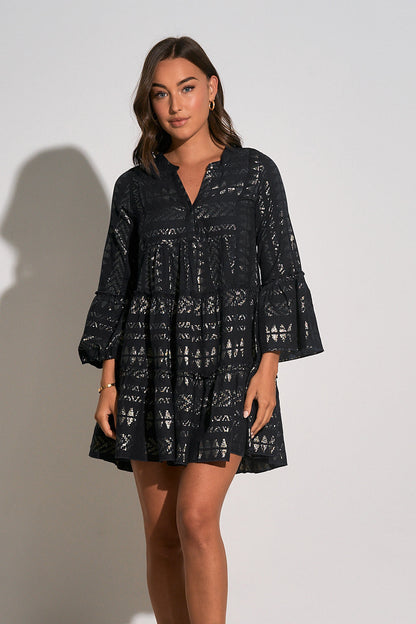 Clara Dress Black Gold
