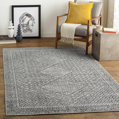 Coledale Black & White Washable Rug - Clearance