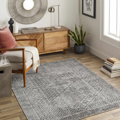 Coledale Black & White Washable Rug - Clearance
