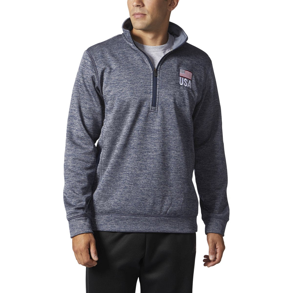 adidas Men's Usa Flag Tech Fleece 1/4 Zip