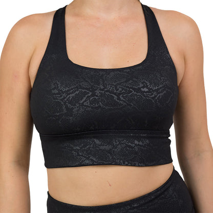 Constantly Varied Gear Longline Bra - Shadow Python