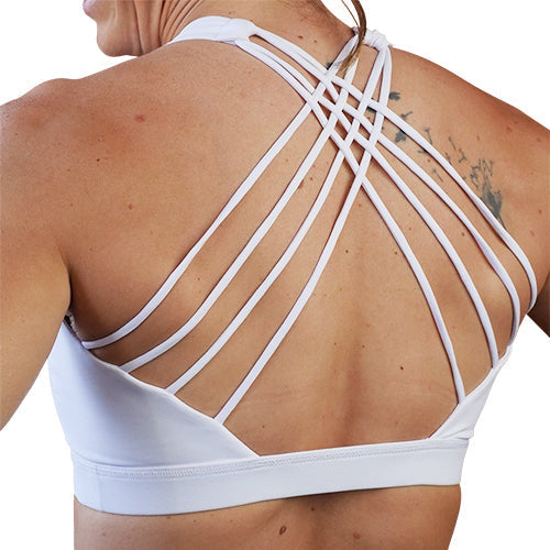 Constantly Varied Gear Butterfly Back Bra - All White