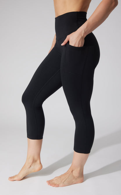 90 Degree by Reflex 2 PK Interlock Side Pocket and Everyday Capris