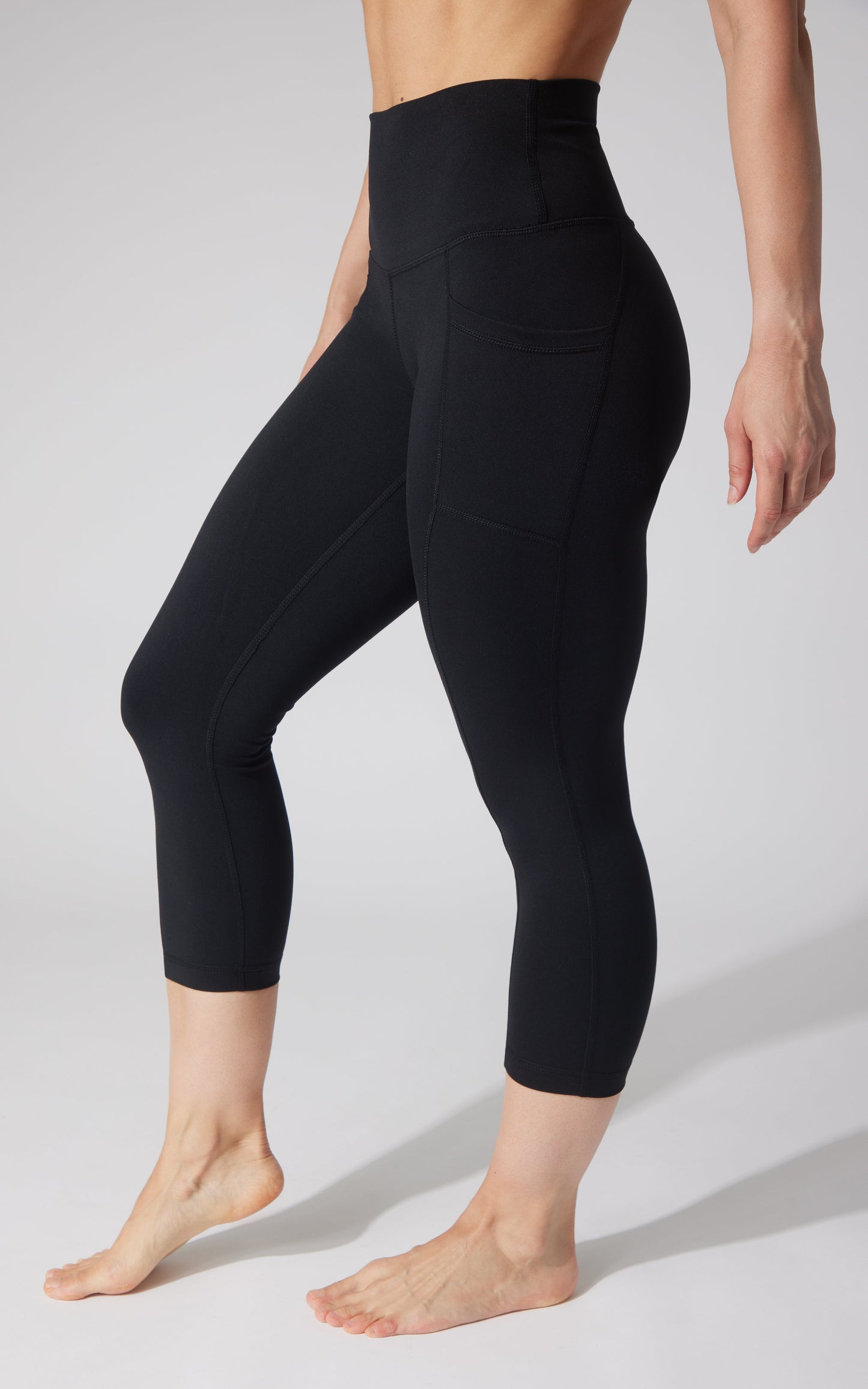 90 Degree by Reflex 2 PK Interlock Side Pocket and Everyday Capris