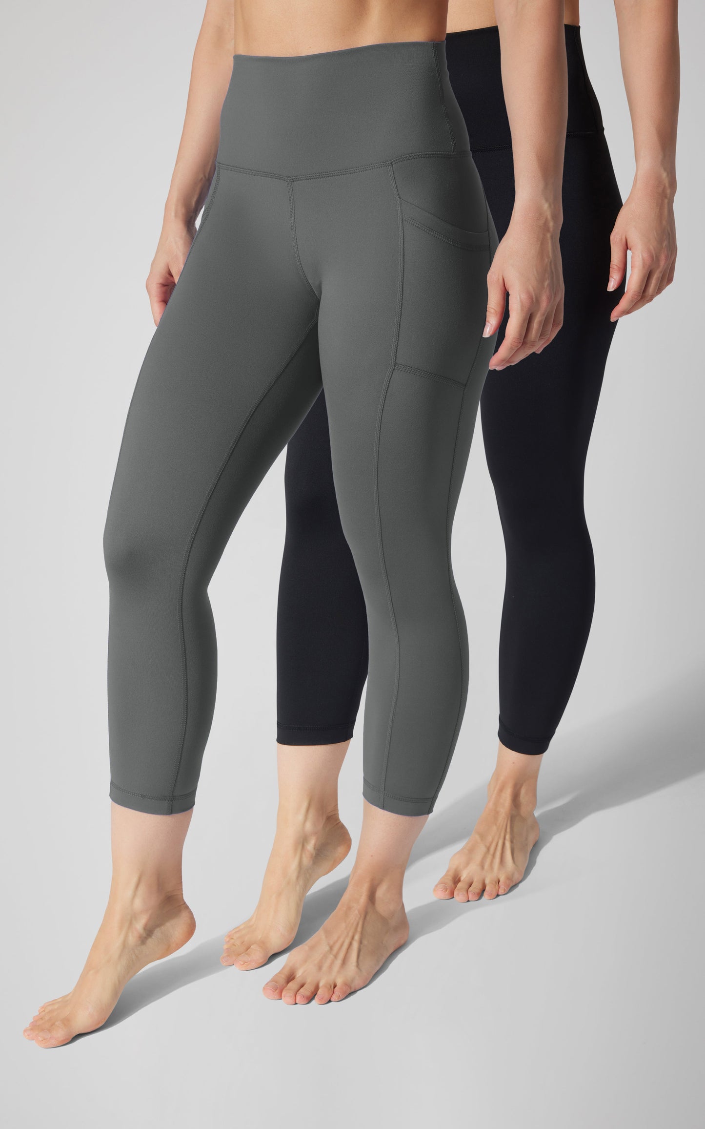 90 Degree by Reflex 2 PK Interlock Side Pocket and Everyday Capris