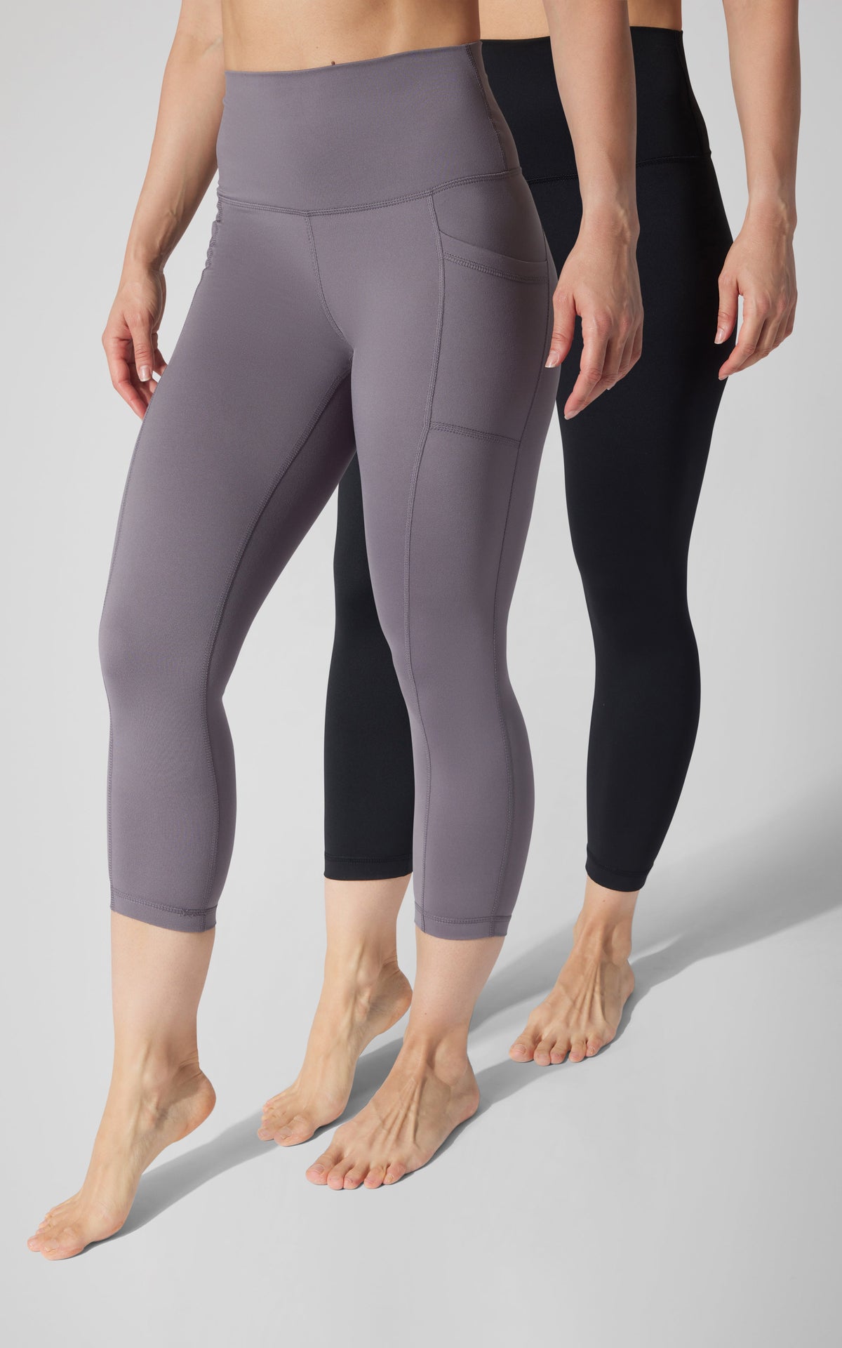 90 Degree by Reflex 2 PK Interlock Side Pocket and Everyday Capris