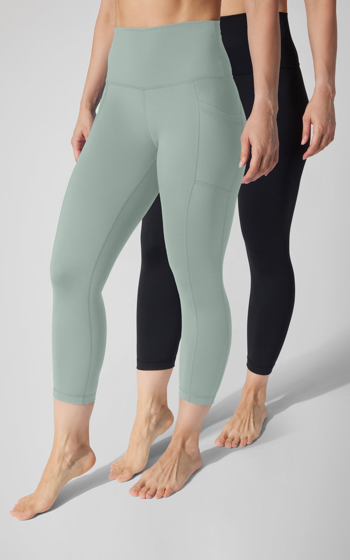 90 Degree by Reflex 2 PK Interlock Side Pocket and Everyday Capris