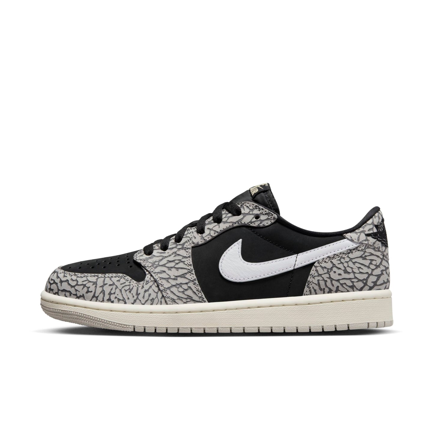 Air Jordan Men's Retro 1 Low Og 'Black Cement' Sneakers