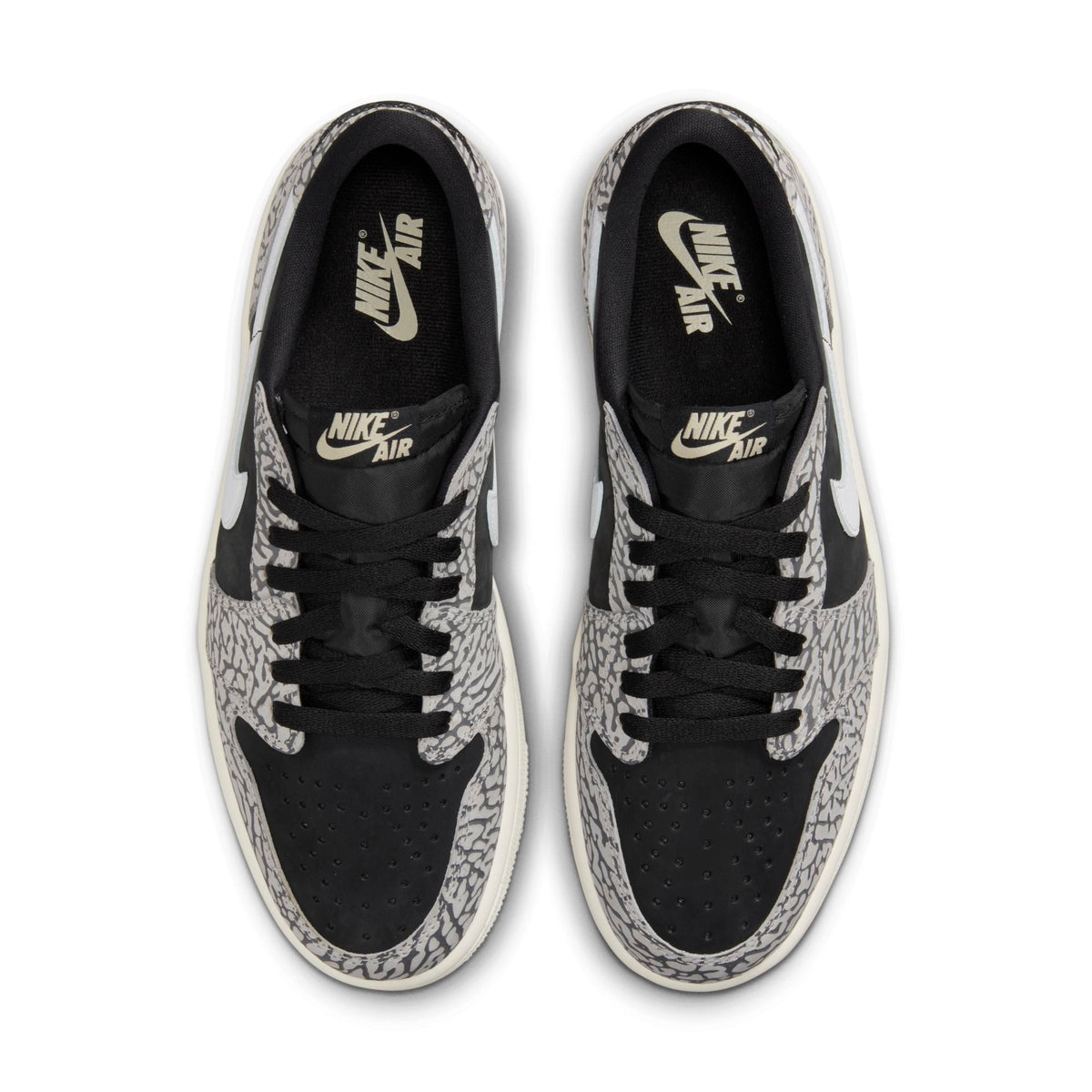 Air Jordan Men's Retro 1 Low Og 'Black Cement' Sneakers