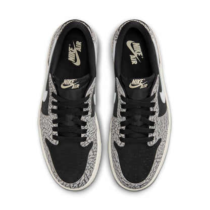 Air Jordan Men's Retro 1 Low Og 'Black Cement' Sneakers