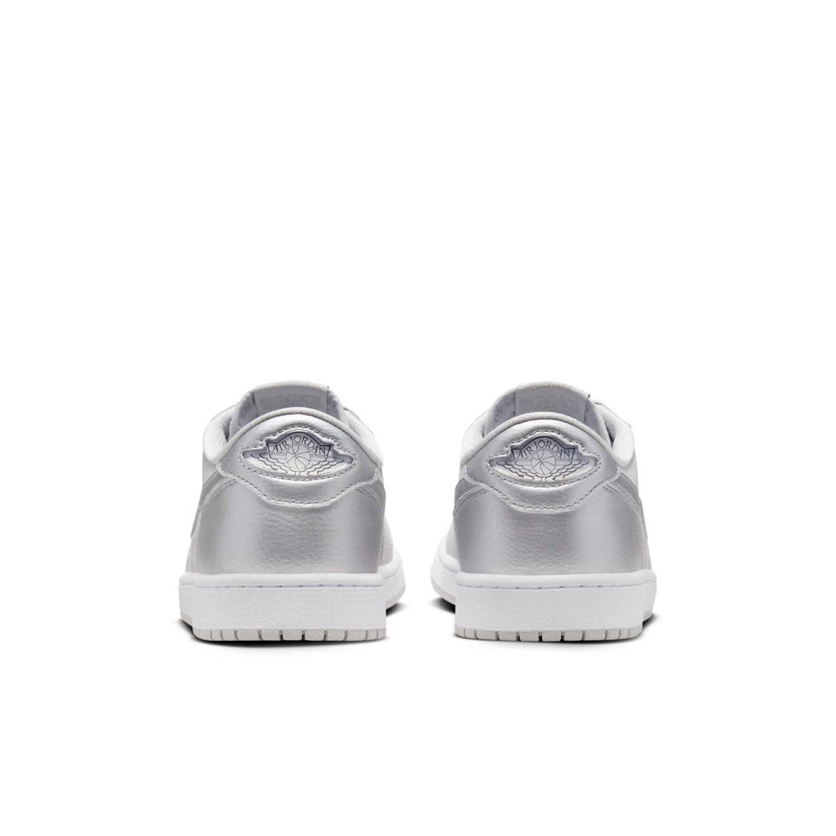 Air Jordan Men's Retro 1 Low Og 'Metallic Silver' Sneakers