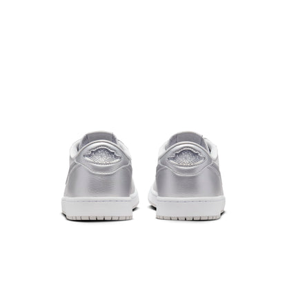 Air Jordan Men's Retro 1 Low Og 'Metallic Silver' Sneakers