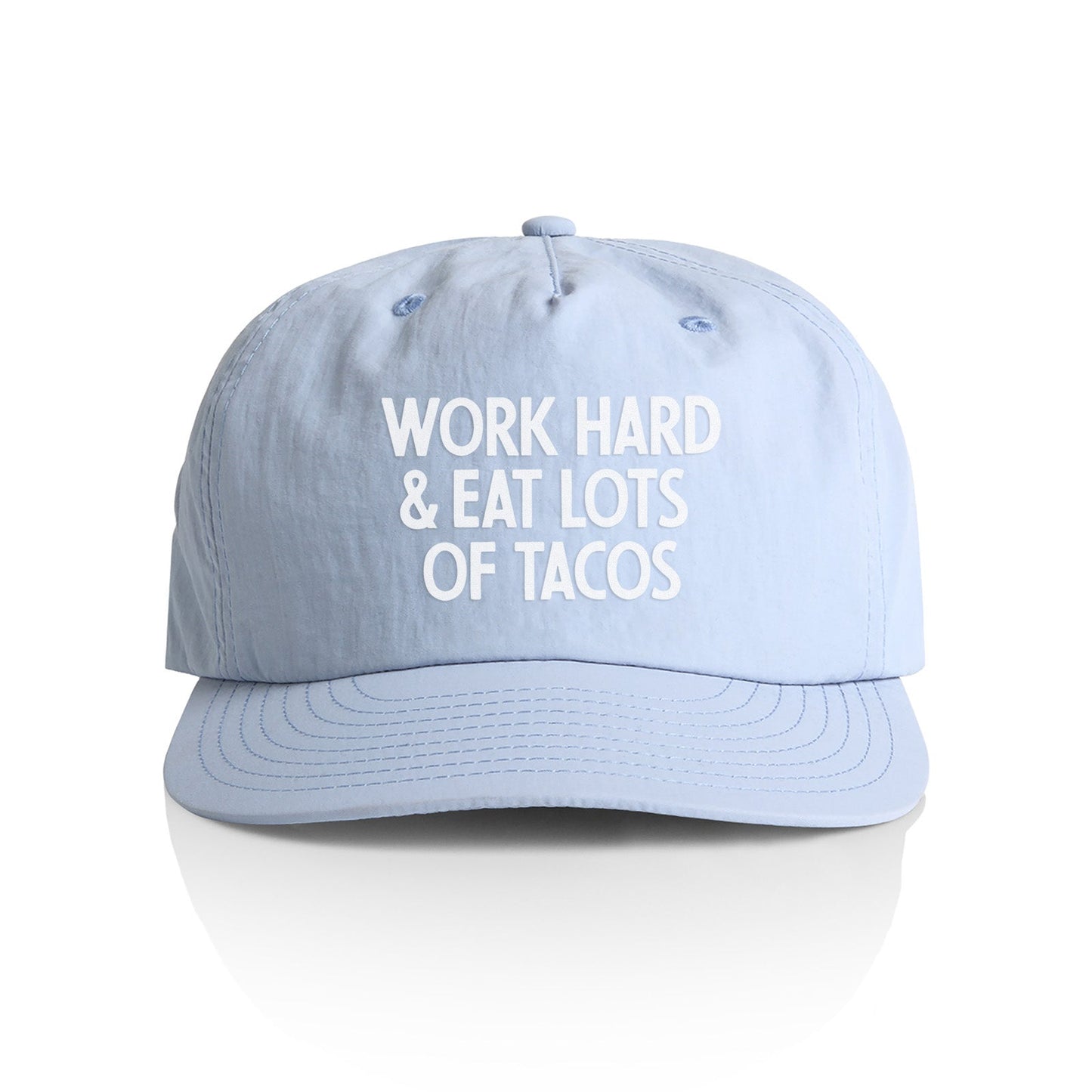 Frankie Jean Work Hard & Eat Tacos Nylon Snapback