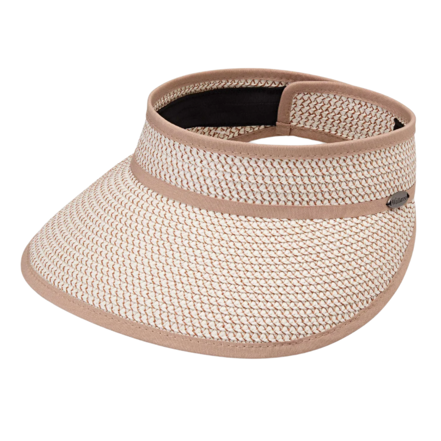 Wallaroo Charlie Packable Sun Visor - Ivory/Taupe