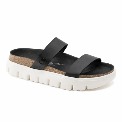 Birkenstock Women's Cameron Birko Flor Chunky Damasko Black Sandals